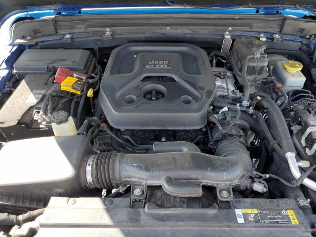 1C4HJXDN0MW701722 - 2021 JEEP WRANGLER U SPORT Синій фото 12