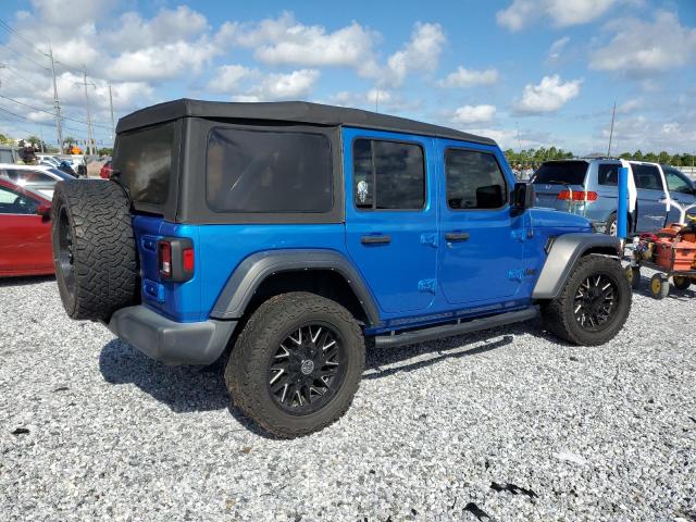 1C4HJXDN0MW701722 - 2021 JEEP WRANGLER U SPORT Синій фото 3