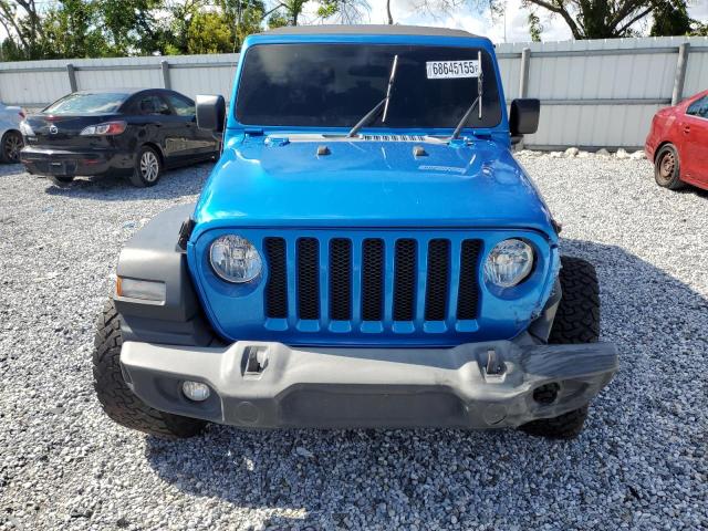 1C4HJXDN0MW701722 - 2021 JEEP WRANGLER U SPORT Синій фото 5