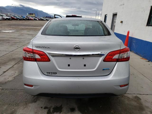 3N1AB7AP4EY236637 - 2014 NISSAN SENTRA S SILVER photo 6