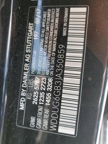 WDDUG6GB3JA350859 - 2018 MERCEDES-BENZ S 450 BLACK photo 12