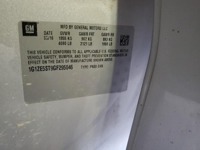 1G1ZE5ST9GF295046 - 2016 CHEVROLET MALIBU LT 银色 照片 12