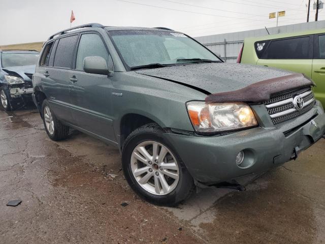 JTEEW21A270034972 - 2007 TOYOTA HIGHLANDER HYBRID GREEN photo 4