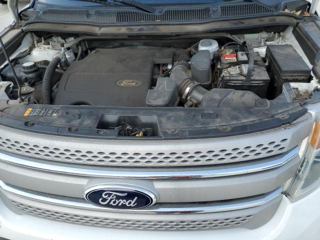 1FM5K8B80DGC16330 - 2013 FORD EXPLORER WHITE photo 12