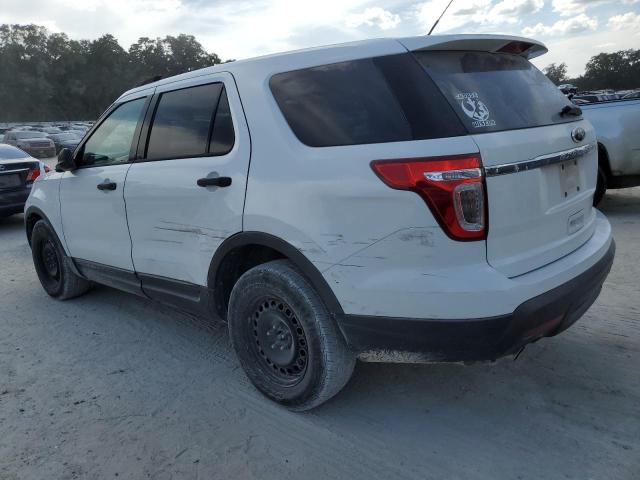 1FM5K8B80DGC16330 - 2013 FORD EXPLORER WHITE photo 2