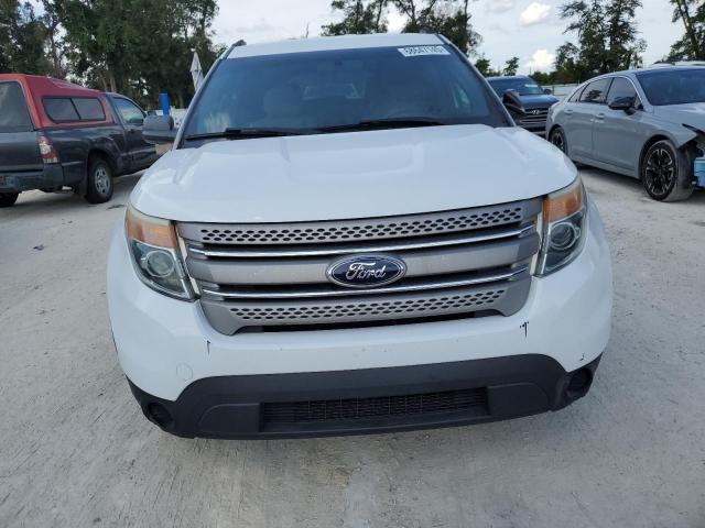 1FM5K8B80DGC16330 - 2013 FORD EXPLORER WHITE photo 5
