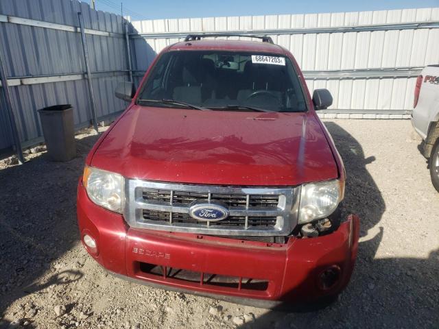 1FMCU0D70AKA61097 - 2010 FORD ESCAPE XLT RED photo 5