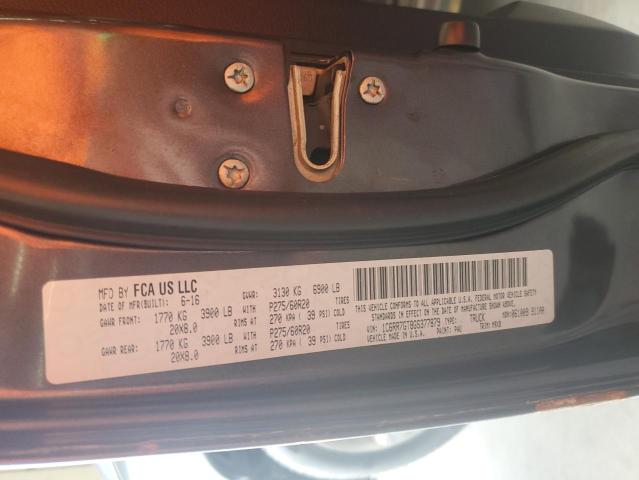 1C6RR7GT8GS377879 - 2016 RAM 1500 SLT CHARCOAL photo 13