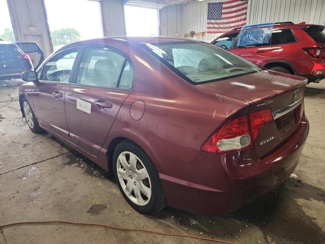19XFA1F53BE004845 - 2011 HONDA CIVIC LX 勃艮第红 照片 2