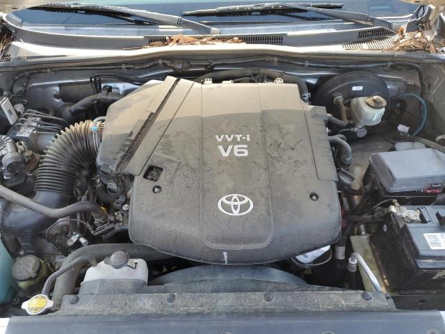 5TFJU4GN5CX024811 - 2012 TOYOTA TACOMA DOUBLE CAB PRERUNNER SILVER photo 11