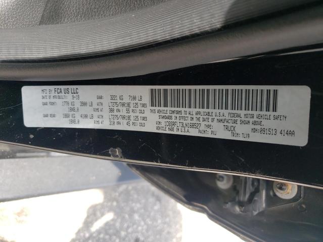 1C6SRFLT3LN168527 - 2020 RAM 1500 REBEL BLACK photo 12