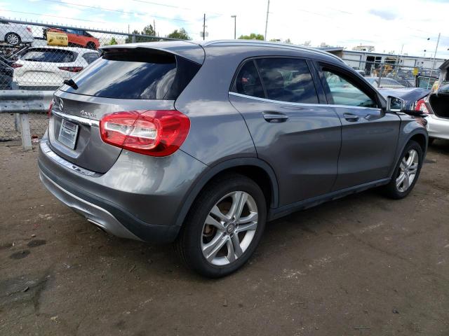 WDCTG4GB8FJ068759 - 2015 MERCEDES-BENZ GLA 250 4MATIC GRAY photo 3