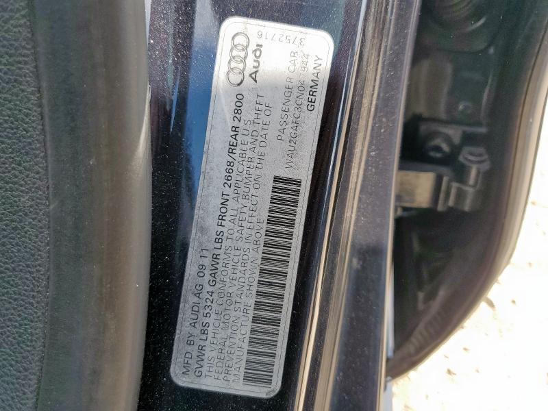 WAU2GAFC3CN047944 - 2012 AUDI A7 PRESTIGE Grafit fotoğraf 13