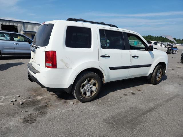 5FNYF4H28EB022139 - 2014 HONDA PILOT LX WHITE photo 3