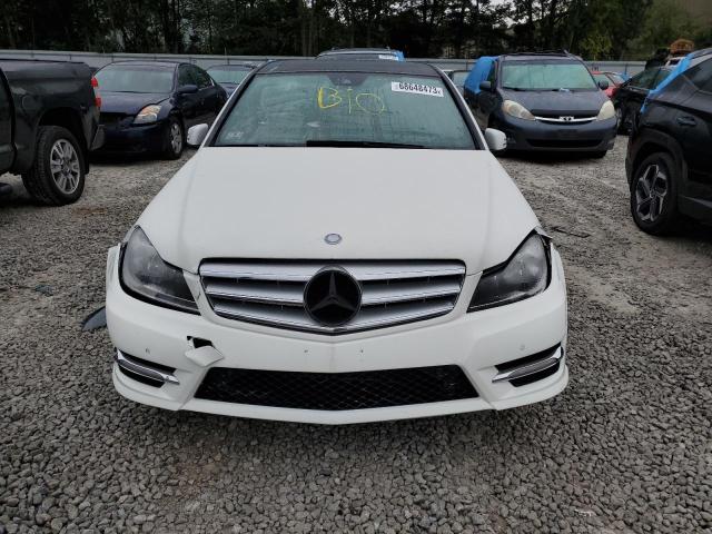 WDDGF8BB0CR201963 - 2012 MERCEDES-BENZ C 300 4MATIC WHITE photo 5