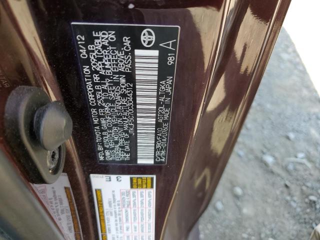 JTKJF5C70C3044312 - 2012 TOYOTA SCION TC Bordo fotoğraf 12