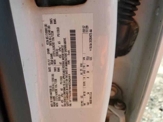 1FT7W2BT8HED82681 - 2017 FORD F250 SUPER DUTY Ақ фото 12