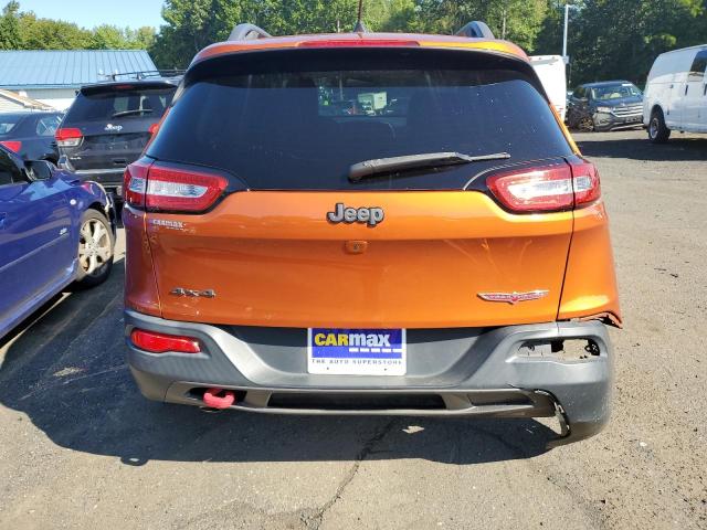 1C4PJMBB3GW112560 - 2016 JEEP CHEROKEE TRAILHAWK ORANGE photo 6