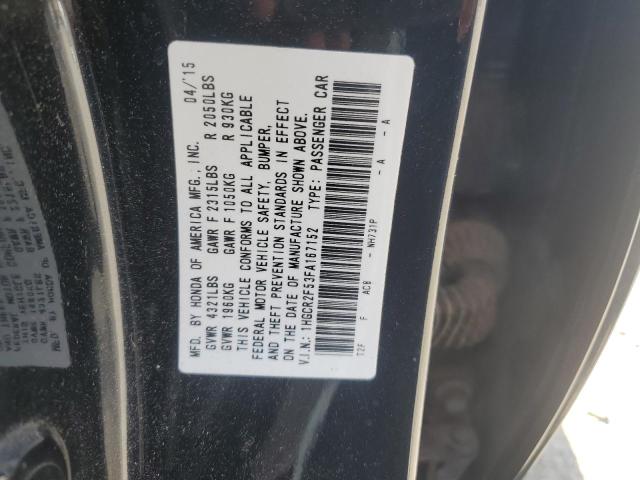 1HGCR2F53FA167152 - 2015 HONDA ACCORD SPORT BLACK photo 12
