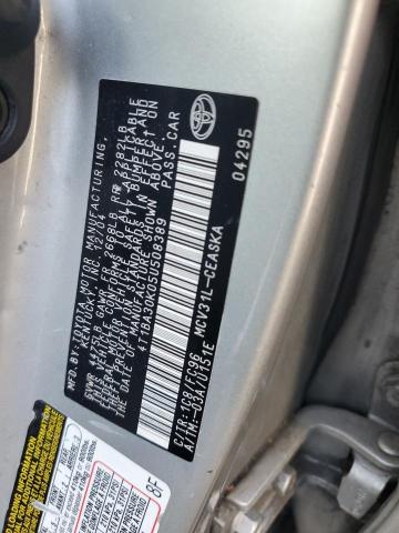 4T1BA30K05U508389 - 2005 TOYOTA CAMRY SE SILVER photo 12