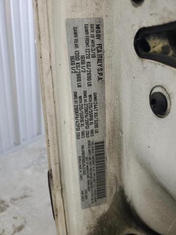 ZFBERFBB0J6J53881 - 2018 RAM PROMASTER SLT WHITE photo 13