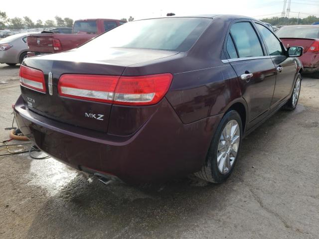 3LNHL2GC6BR751852 - 2011 LINCOLN MKZ MAROON photo 3