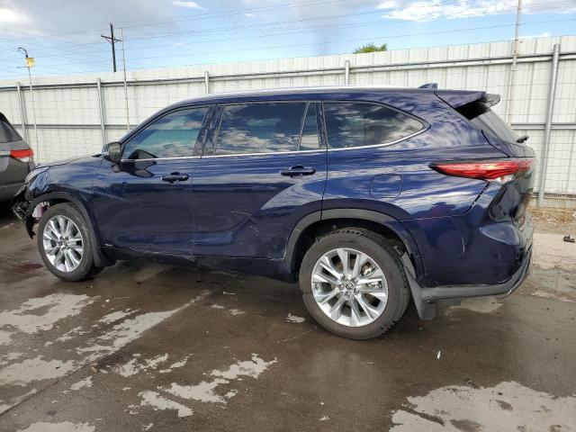 5TDXBRCH2NS547547 - 2022 TOYOTA HIGHLANDER HYBRID LIMITED BLUE photo 2