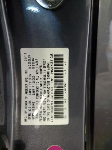 1HGCR2F81GA195740 - 2016 HONDA ACCORD EXL 灰色 照片 13