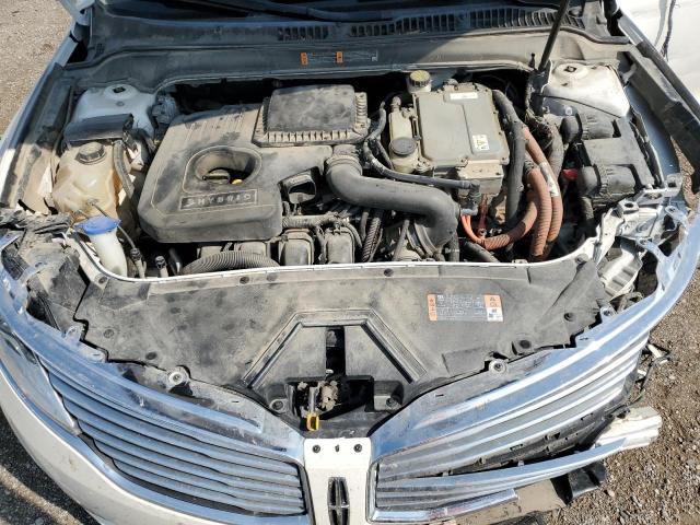 3LN6L2LU3GR624375 - 2016 LINCOLN MKZ HYBRID Ақ фото 11