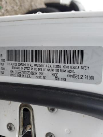 1C6RR7GT2GS381622 - 2016 RAM 1500 SLT 白色 照片 12