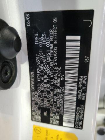 JTEDS41A482061325 - 2008 TOYOTA HIGHLANDER თეთრი ფოტო 13