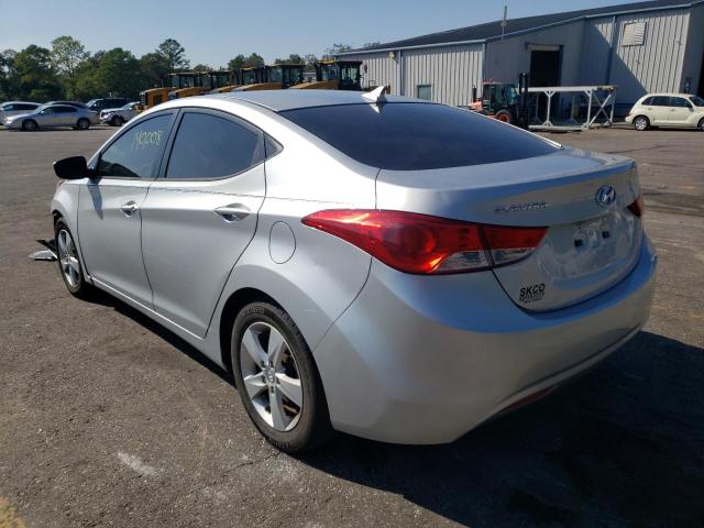 5NPDH4AE3DH357144 - 2013 HYUNDAI ELANTRA GLS SILVER photo 2