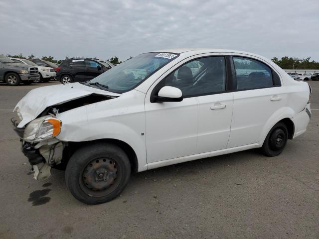 KL1TD56E59B355031 - 2009 CHEVROLET AVEO LS WHITE photo 1