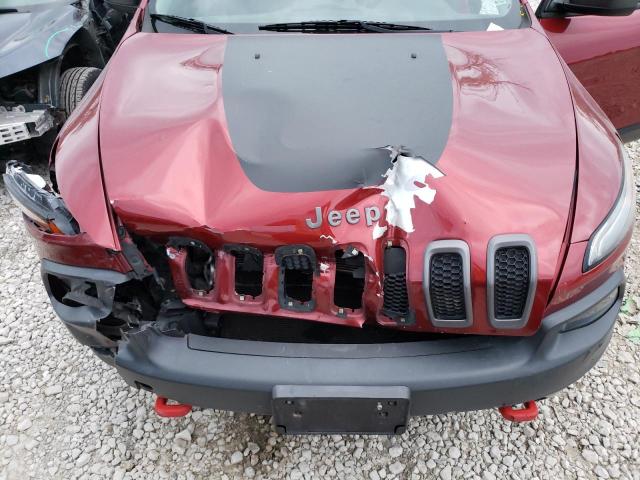 1C4PJMBS6EW240904 - 2014 JEEP CHEROKEE TRAILHAWK მუქწითელი ფოტო 12
