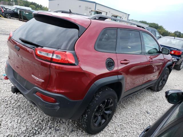 1C4PJMBS6EW240904 - 2014 JEEP CHEROKEE TRAILHAWK MAROON photo 3