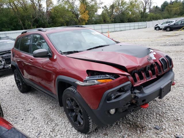 1C4PJMBS6EW240904 - 2014 JEEP CHEROKEE TRAILHAWK MAROON photo 4