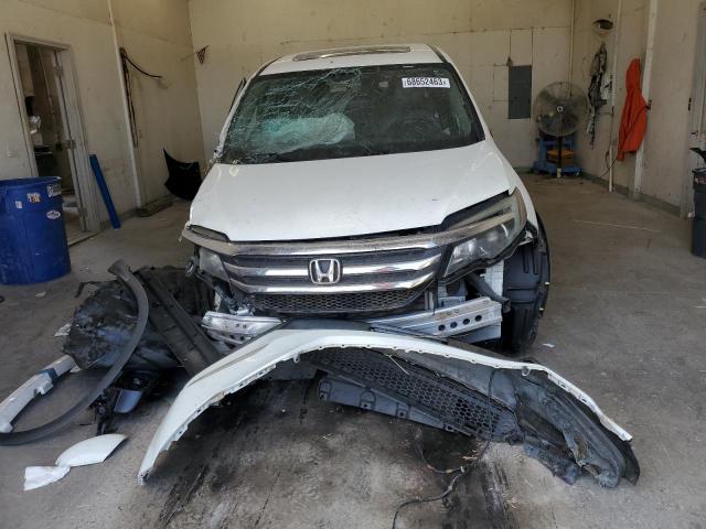 5FNYF5H86GB005742 - 2016 HONDA PILOT EXL WHITE photo 5