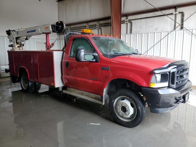 1FDAF57F63EB29888 - 2003 FORD F550 SUPER DUTY RED photo 4