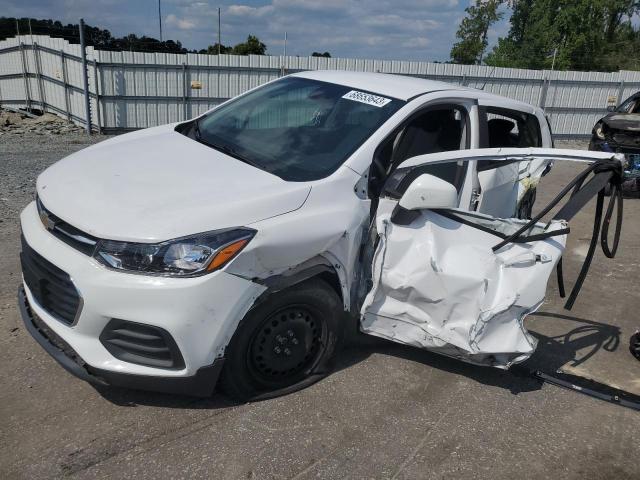 3GNCJKSB3JL317304 - 2018 CHEVROLET TRAX LS WHITE photo 1