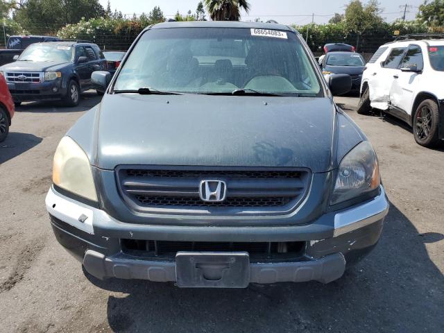 2HKYF18545H542963 - 2005 HONDA PILOT EXL CHARCOAL photo 5