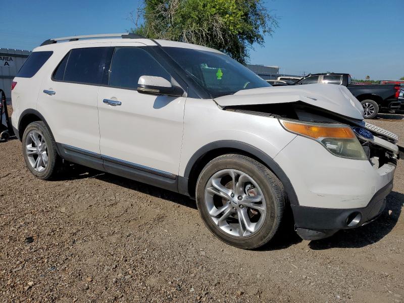 1FM5K7F80DGA54140 - 2013 FORD EXPLORER LIMITED WHITE photo 4