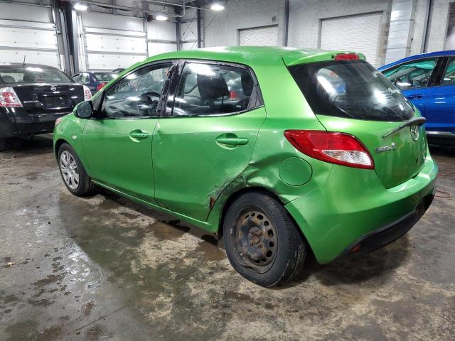 JM1DE1HY1B0123537 - 2011 MAZDA MAZDA2 GREEN photo 2