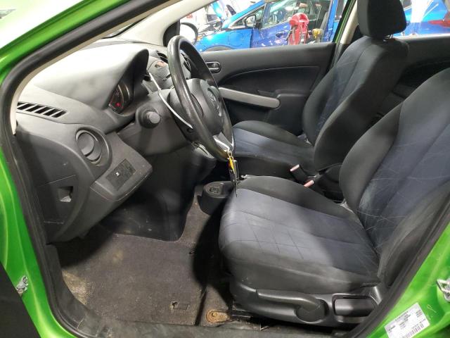 JM1DE1HY1B0123537 - 2011 MAZDA MAZDA2 GREEN photo 7