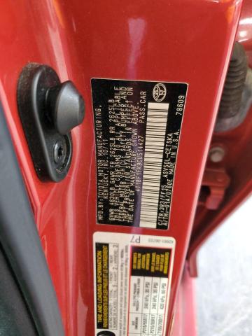 4T1BF1FK9CU514427 - 2012 TOYOTA CAMRY BASE RED photo 12