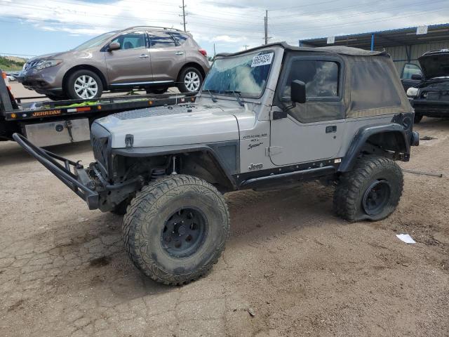 1J4FA49S21P373255 - 2001 JEEP WRANGLER / SPORT SILVER photo 1