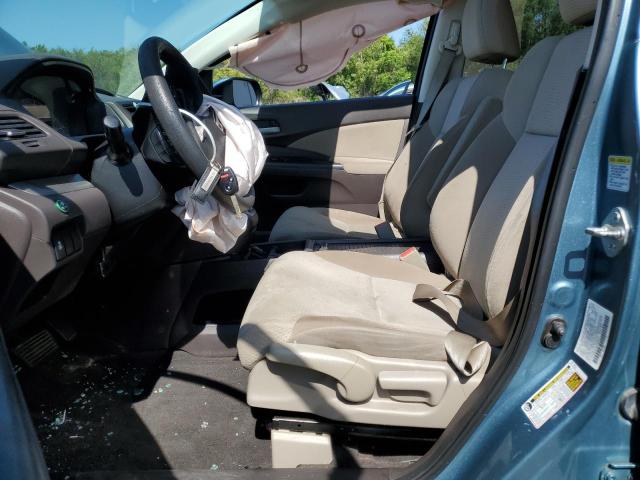 2HKRM4H56DH689327 - 2013 HONDA CR-V EX TURQUOISE photo 7