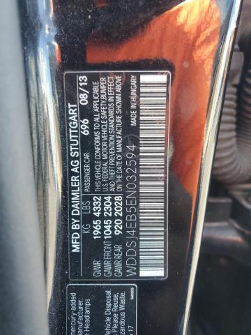 WDDSJ4EB5EN032594 - 2014 MERCEDES-BENZ CLA 250 BLACK photo 12