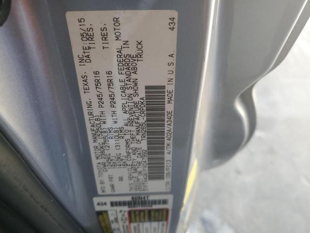 5TFTX4GN1FX047992 - 2015 TOYOTA TACOMA PRERUNNER ACCESS CAB SILVER photo 12