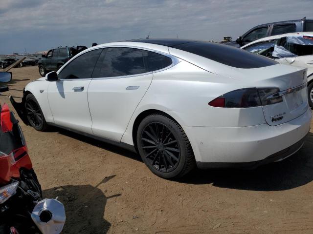 5YJSA1E22FF107387 - 2015 TESLA MODEL S WHITE photo 2