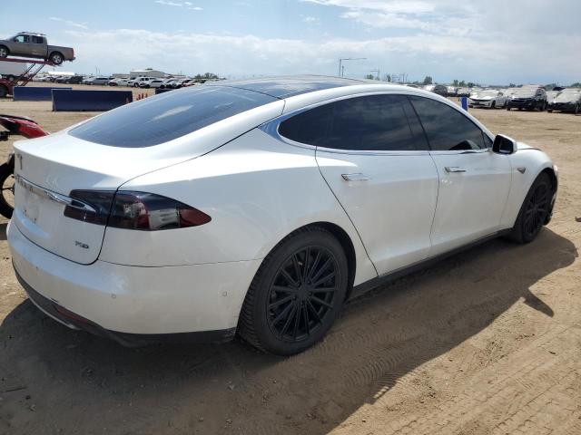 5YJSA1E22FF107387 - 2015 TESLA MODEL S WHITE photo 3